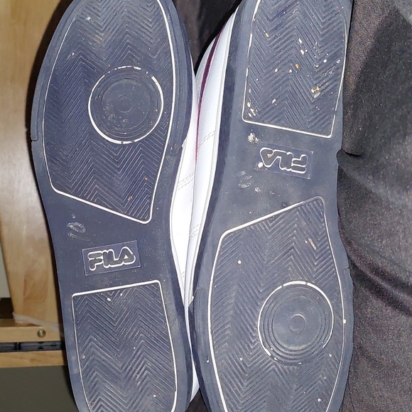 Fila Vulc 13 Mid Plus - White Red Blue Sneakers - Picture 4 of 4